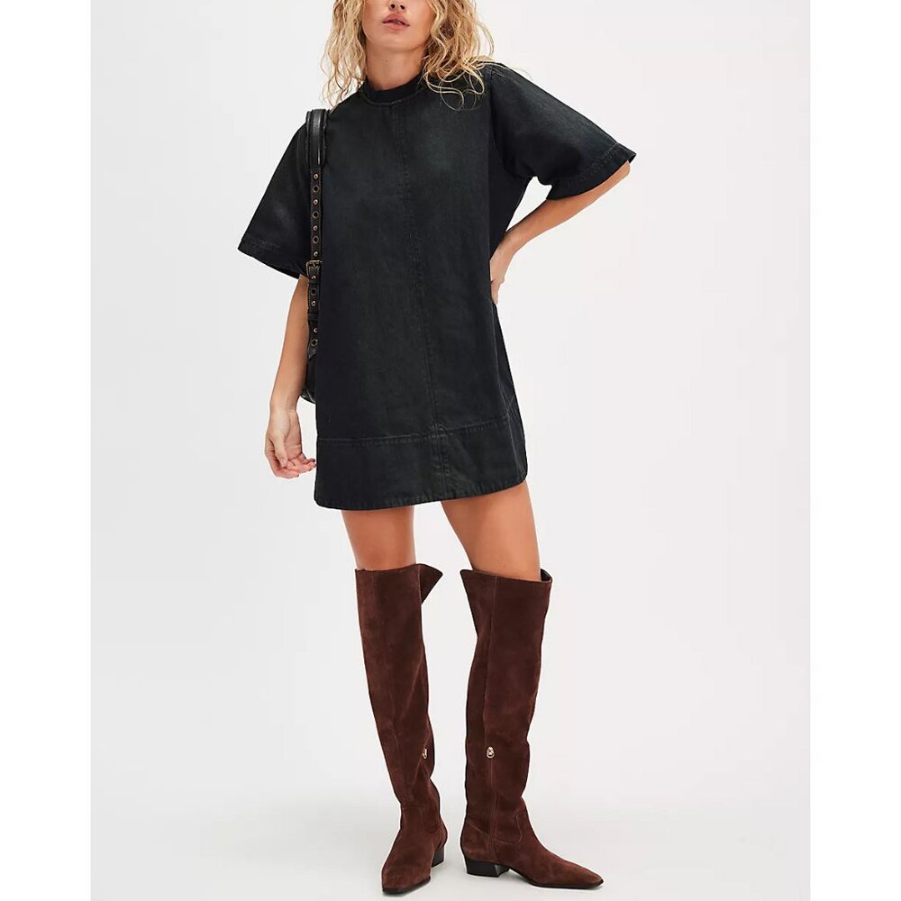 🆕 FREE PEOPLE Harlow Mini Dress / Anthracite
